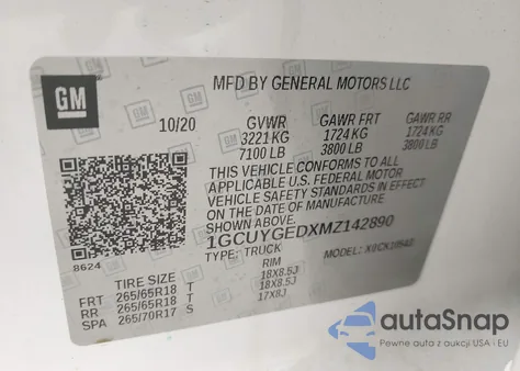1GCUYGEDXMZ142890